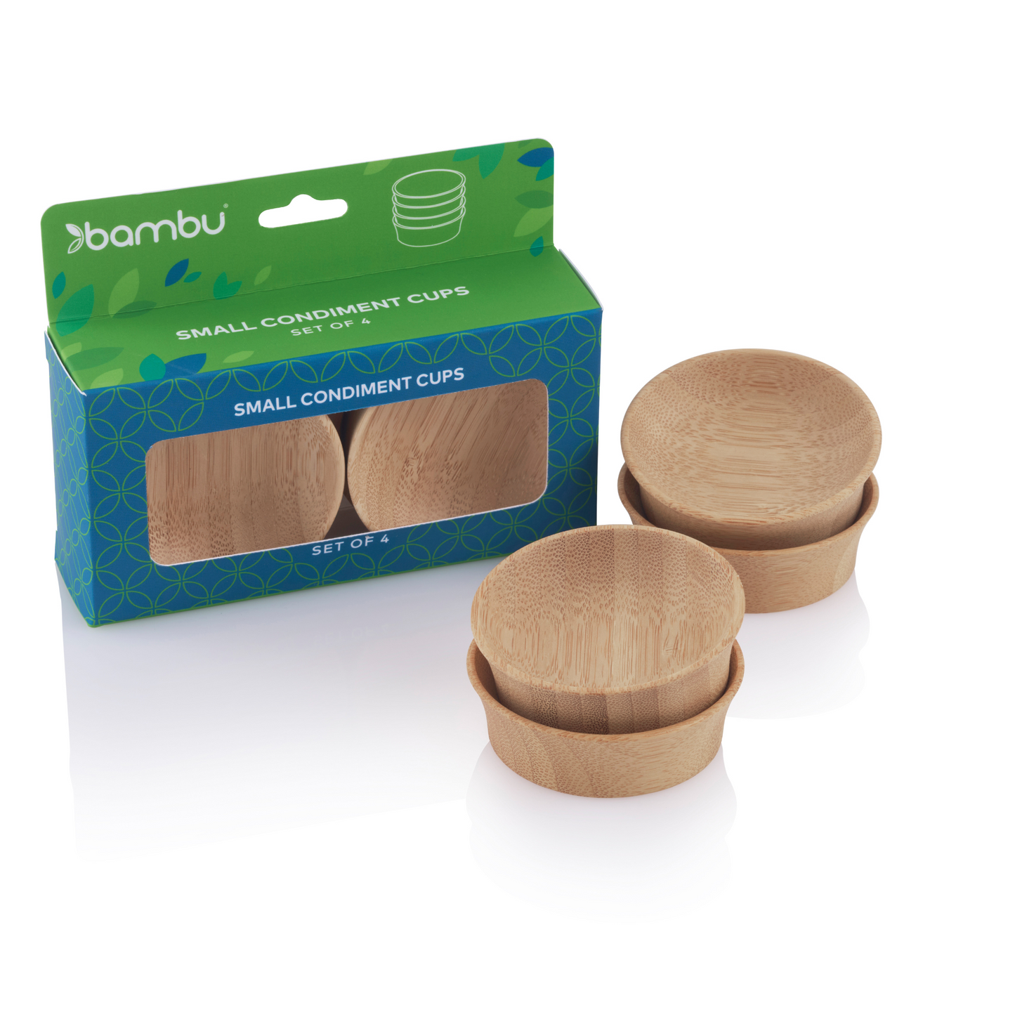 Bamboo Condiment Cups, Small (set of 4)