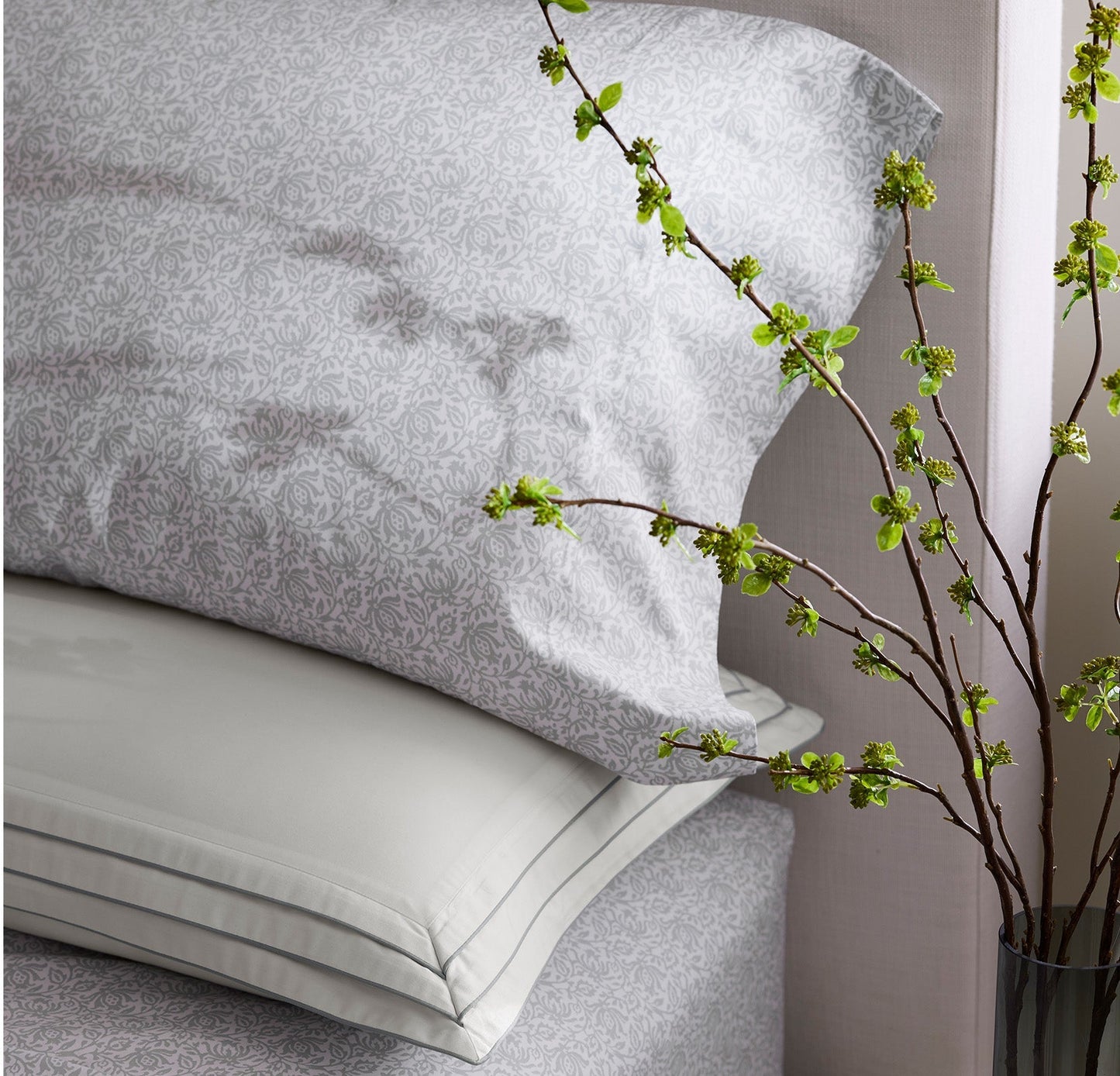 Signature Hemmed Sheet Set - Shore Cotton Bloom