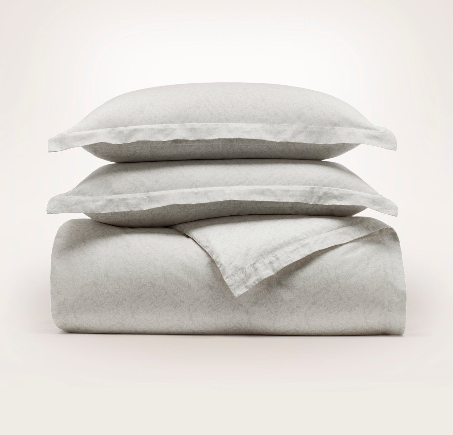 Signature Hemmed Duvet Set - Mist Climbing Vine