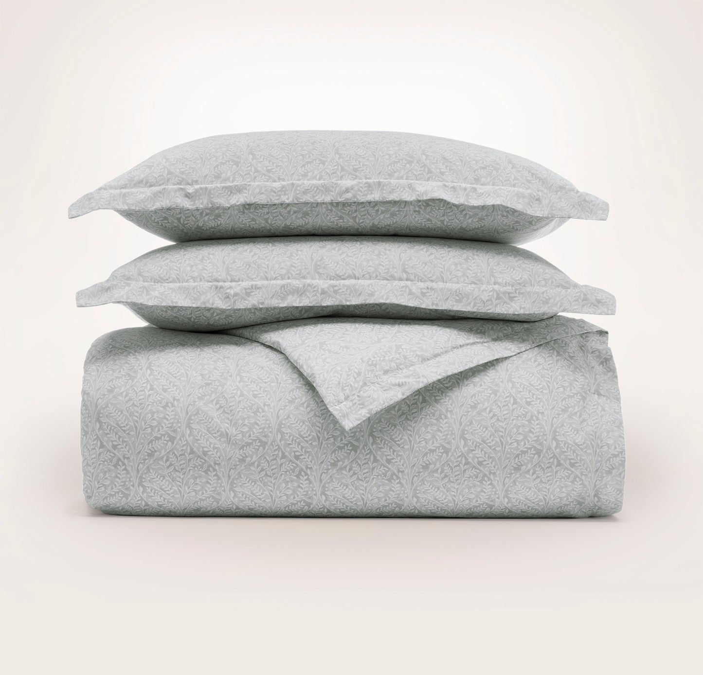 Signature Hemmed Duvet Set - Shore Climbing Vine