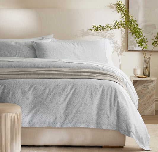 Signature Hemmed Duvet Set - Shore Climbing Vine