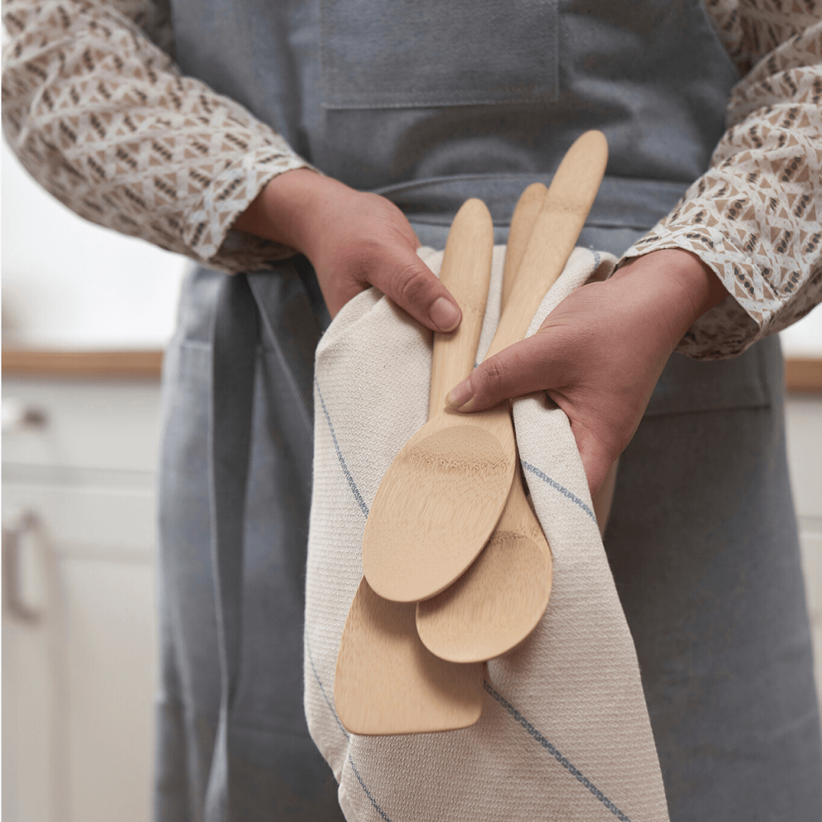 Kitchen Basics, Set of 3 Bamboo Cooking Utensils