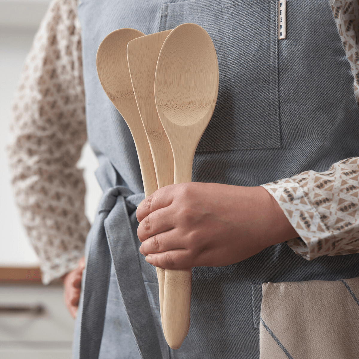 Kitchen Basics, Set of 3 Bamboo Cooking Utensils