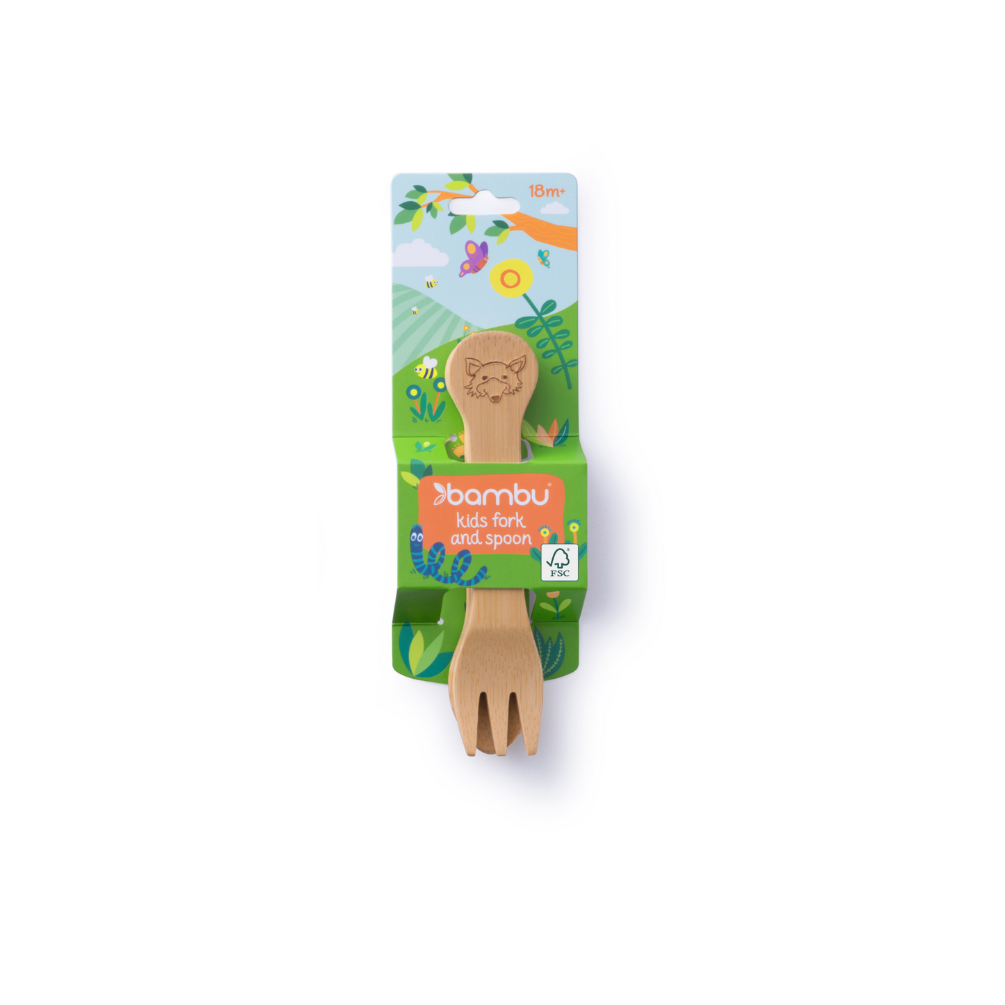 Bamboo Kid's Fork & Spoon (18M+)