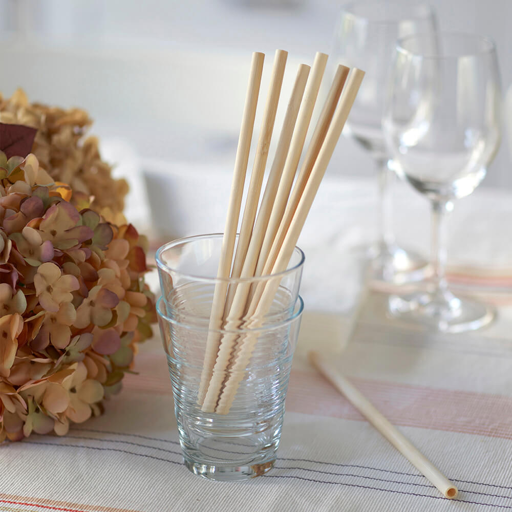 Disposable Bamboo Straws, Bulk Case