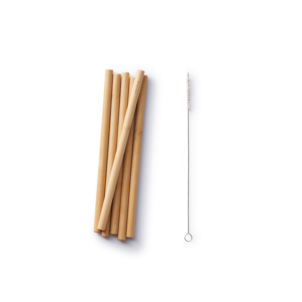 Precision Reusable Bamboo Straws, set of 6