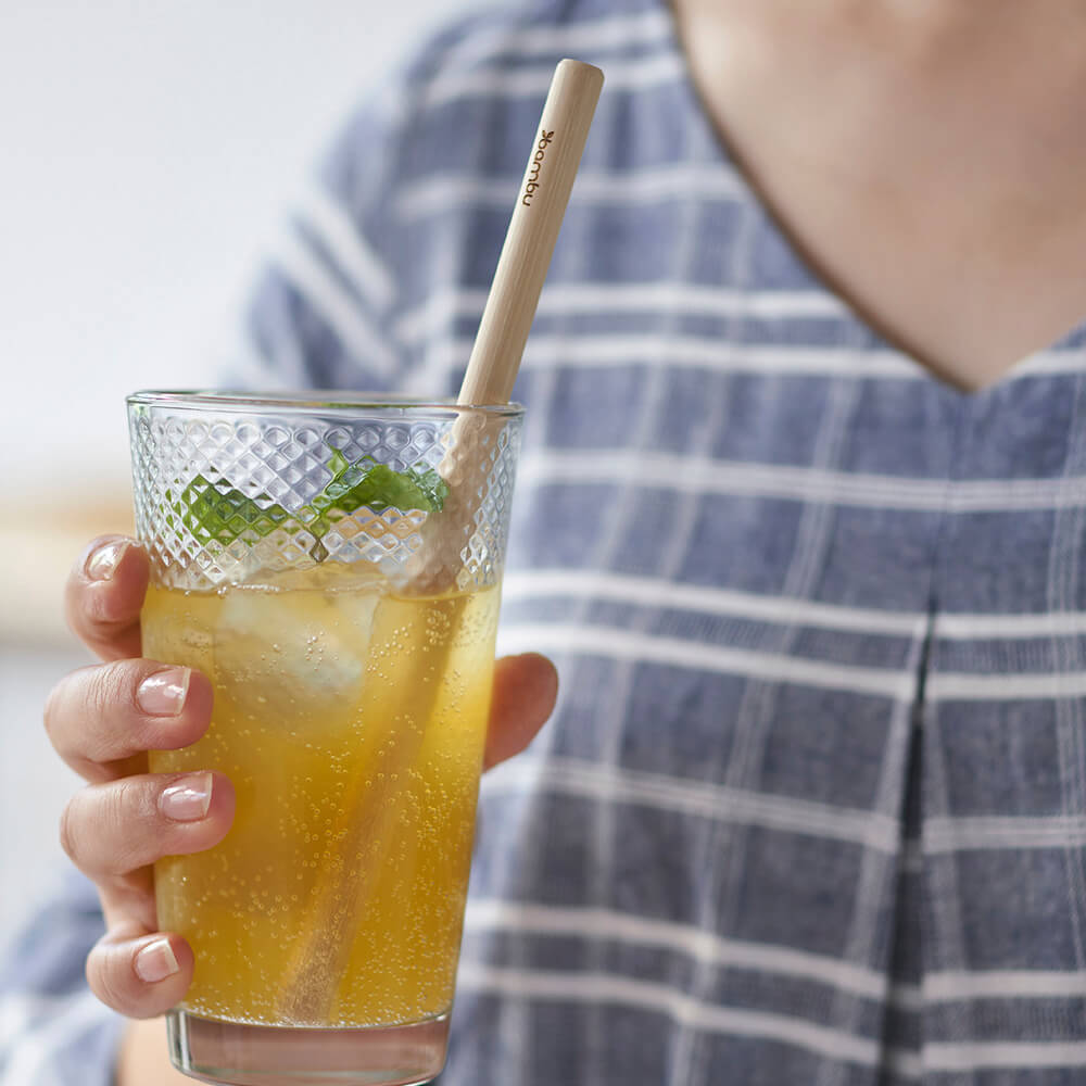 Precision Reusable Bamboo Straws, set of 6