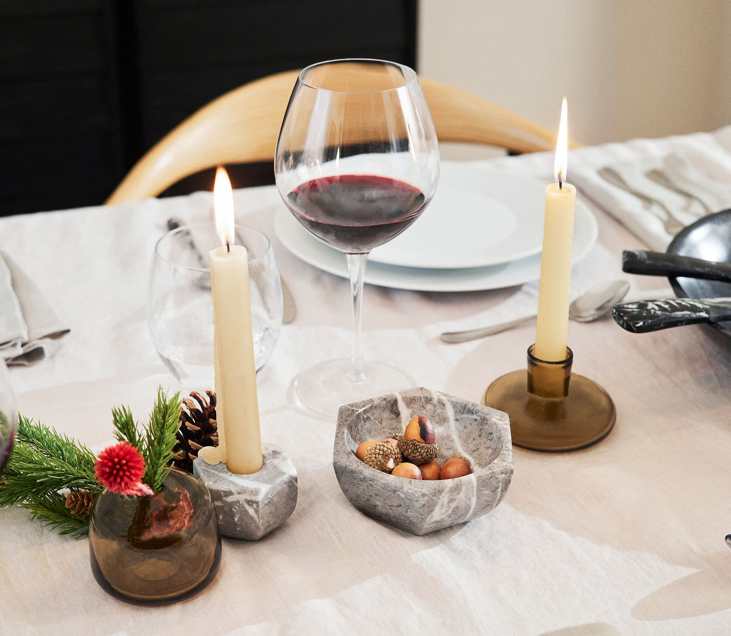 Marble Candle Holders