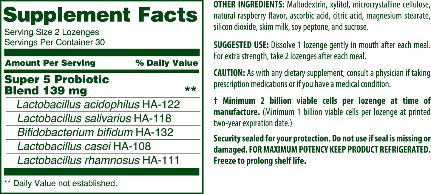 Super 5 Lozenge Probiotic