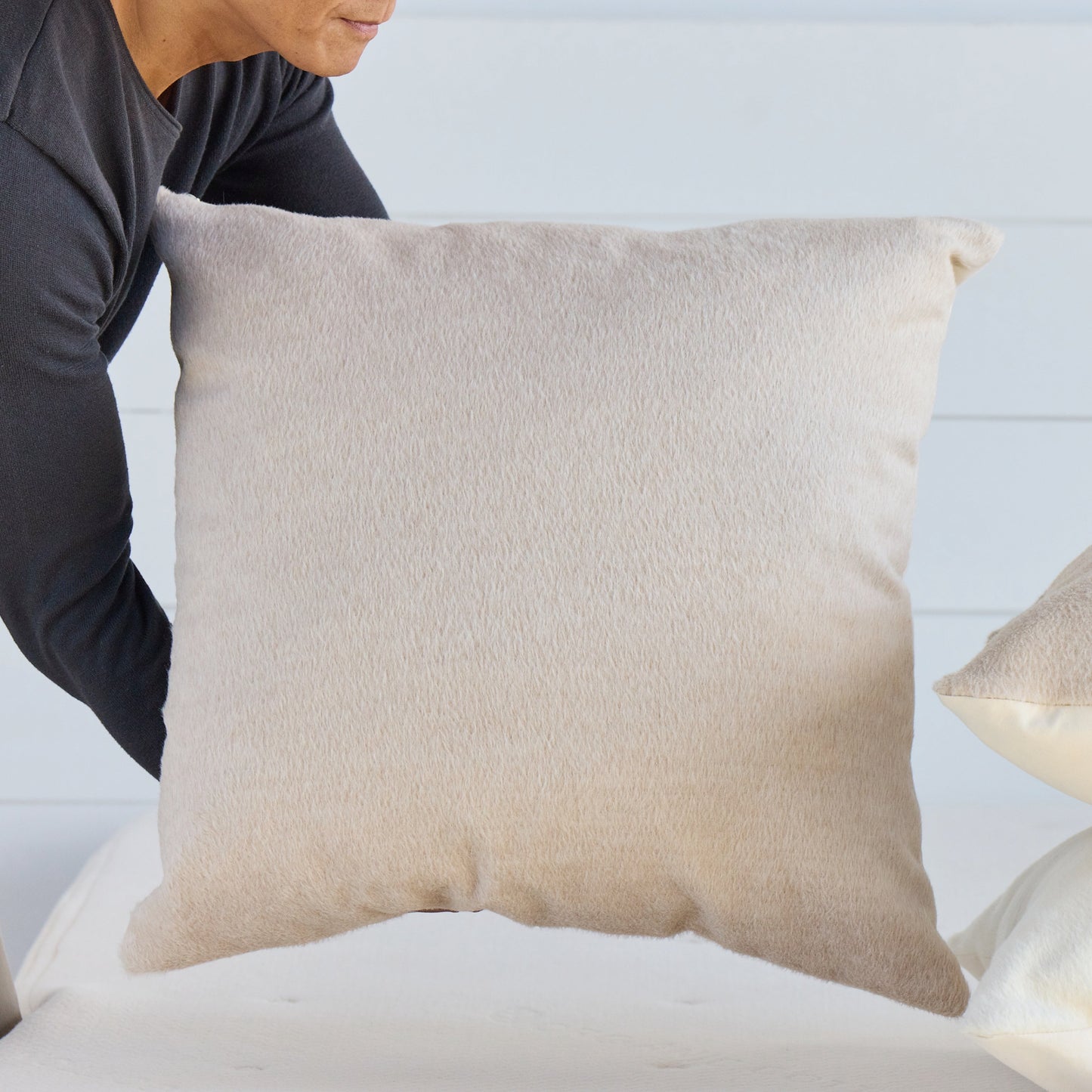 Alpaca Wool Throw Pillow Cover