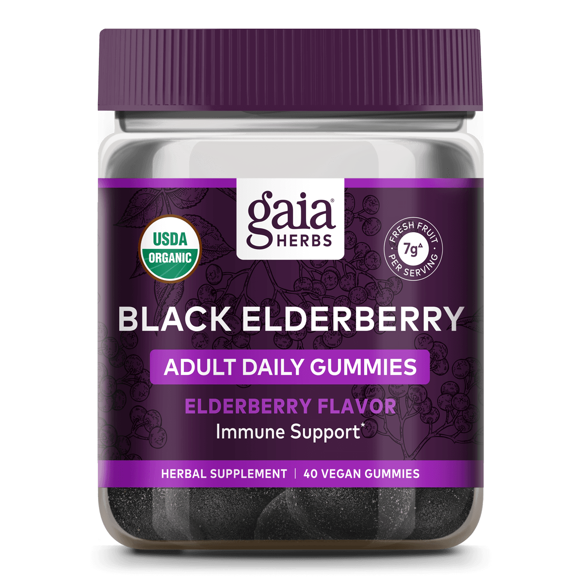 Black Elderberry Adult Daily Gummies