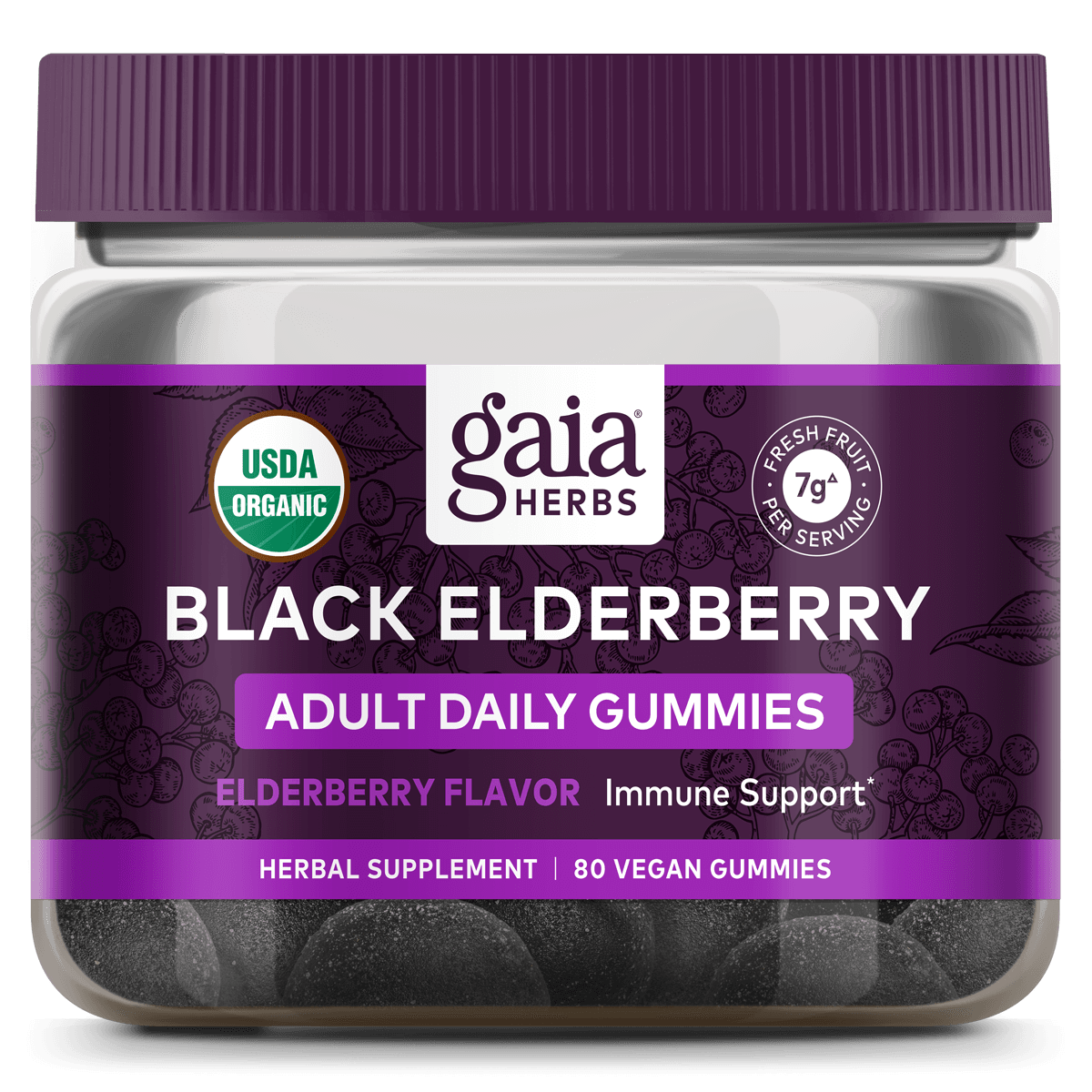 Black Elderberry Adult Daily Gummies