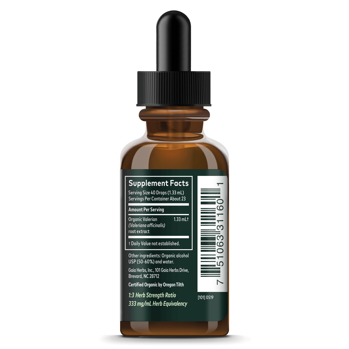 Valerian Root, Certified Organic