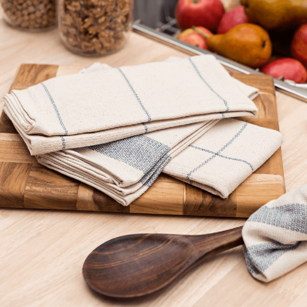 MEEMA Kitchen Towels made with Upcycled Denim - Set of 4
