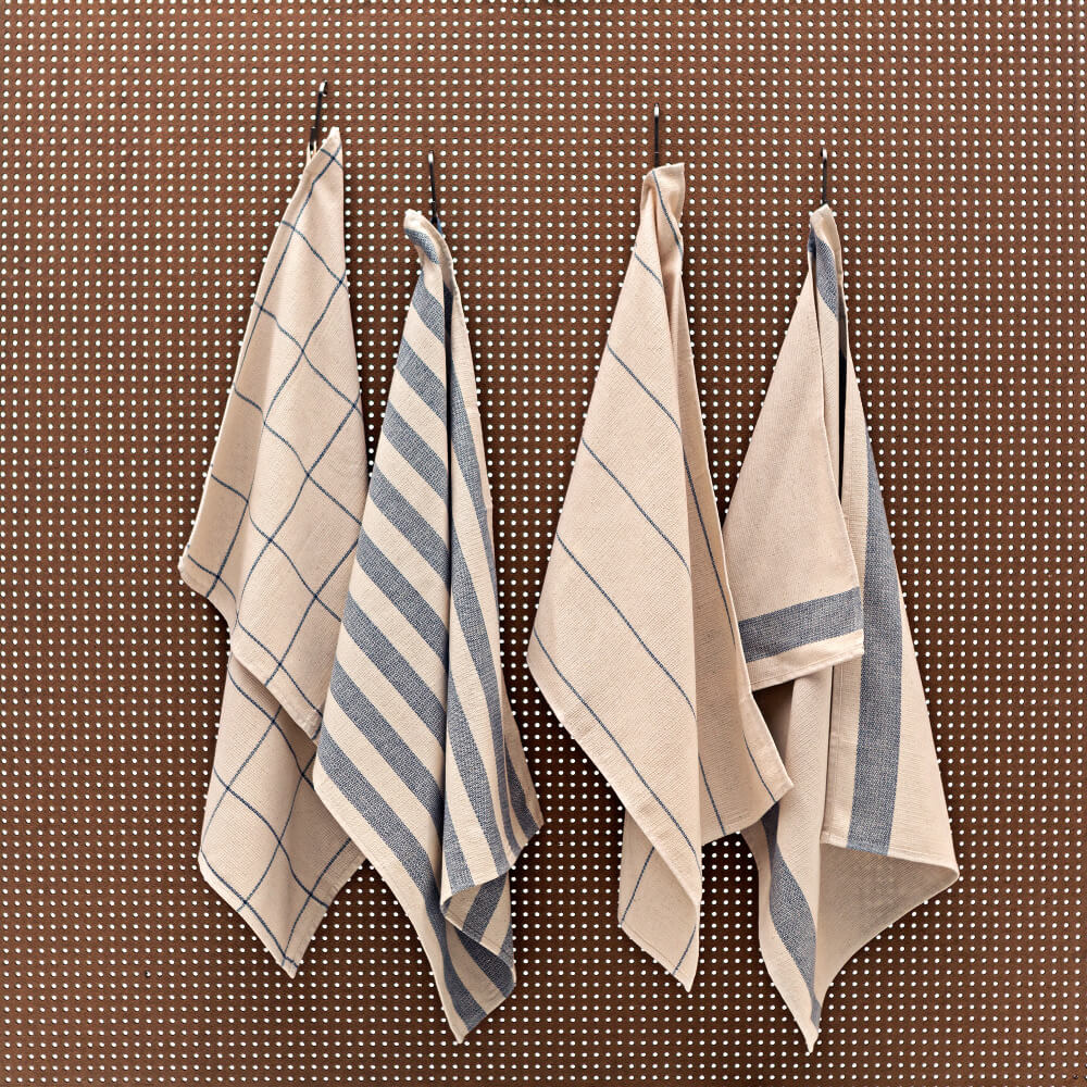MEEMA Kitchen Towels made with Upcycled Denim - Set of 4