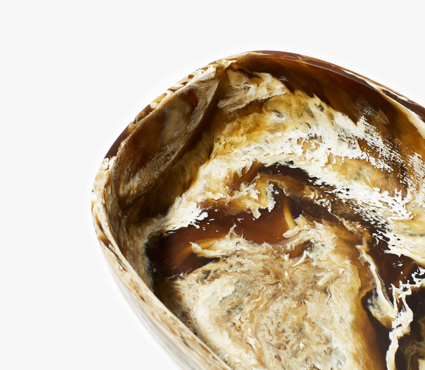 Resin Oval Serving Bowl