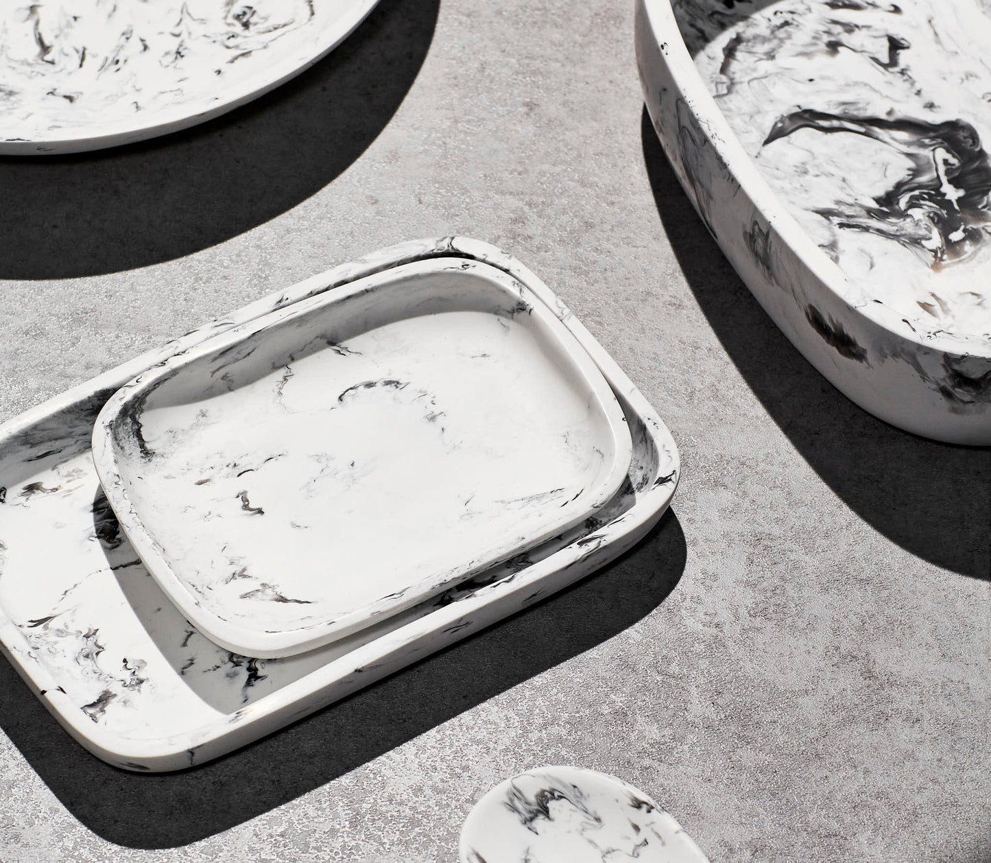 Resin Low Serving Bowl