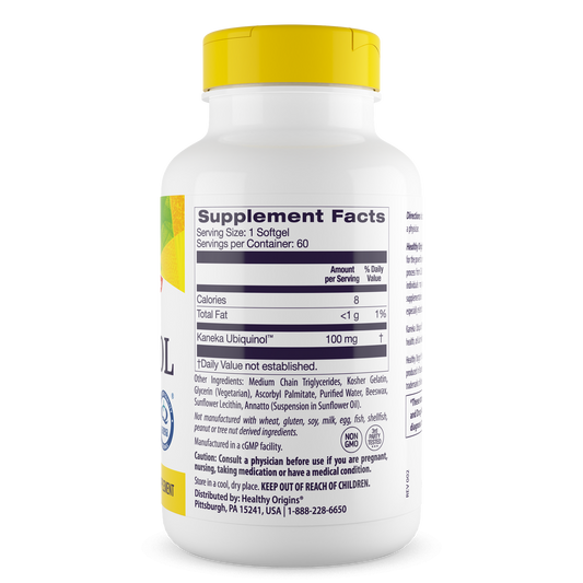 Ubiquinol 100mg (Active form of CoQ10)