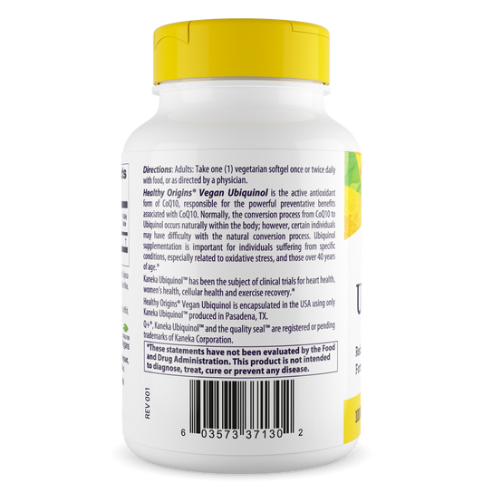 Ubiquinol (Vegan) 100 mg ( Active form of CoQ10)