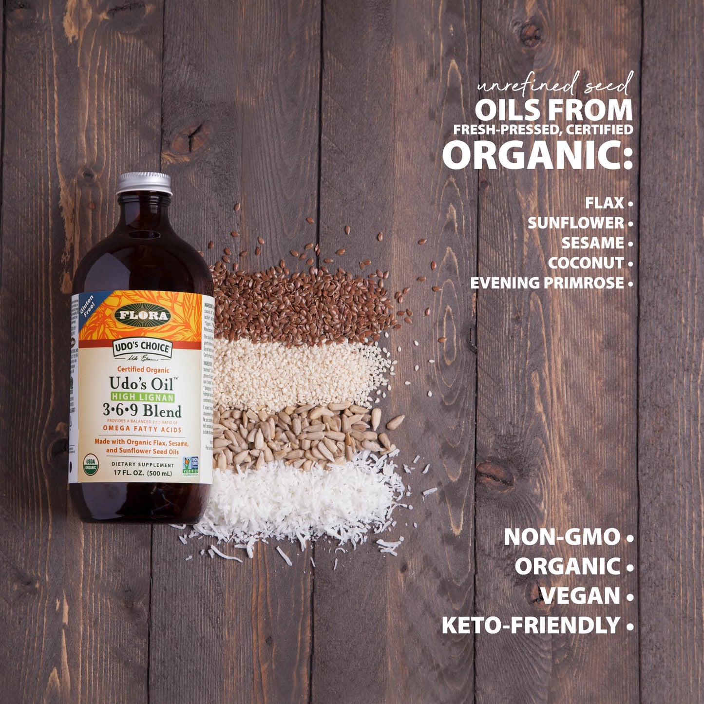 Udo's Oil™ High Lignan 3•6•9 Blend