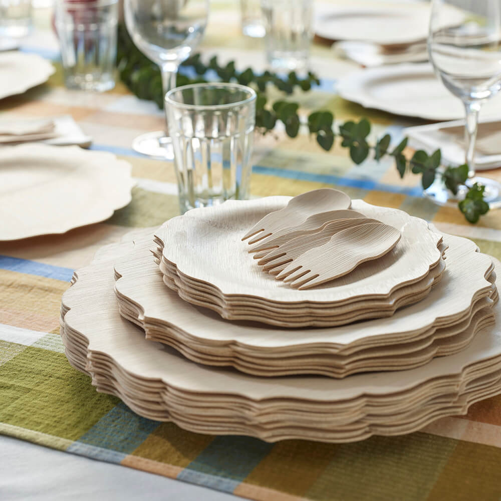 Disposable Bamboo Fancy Plates