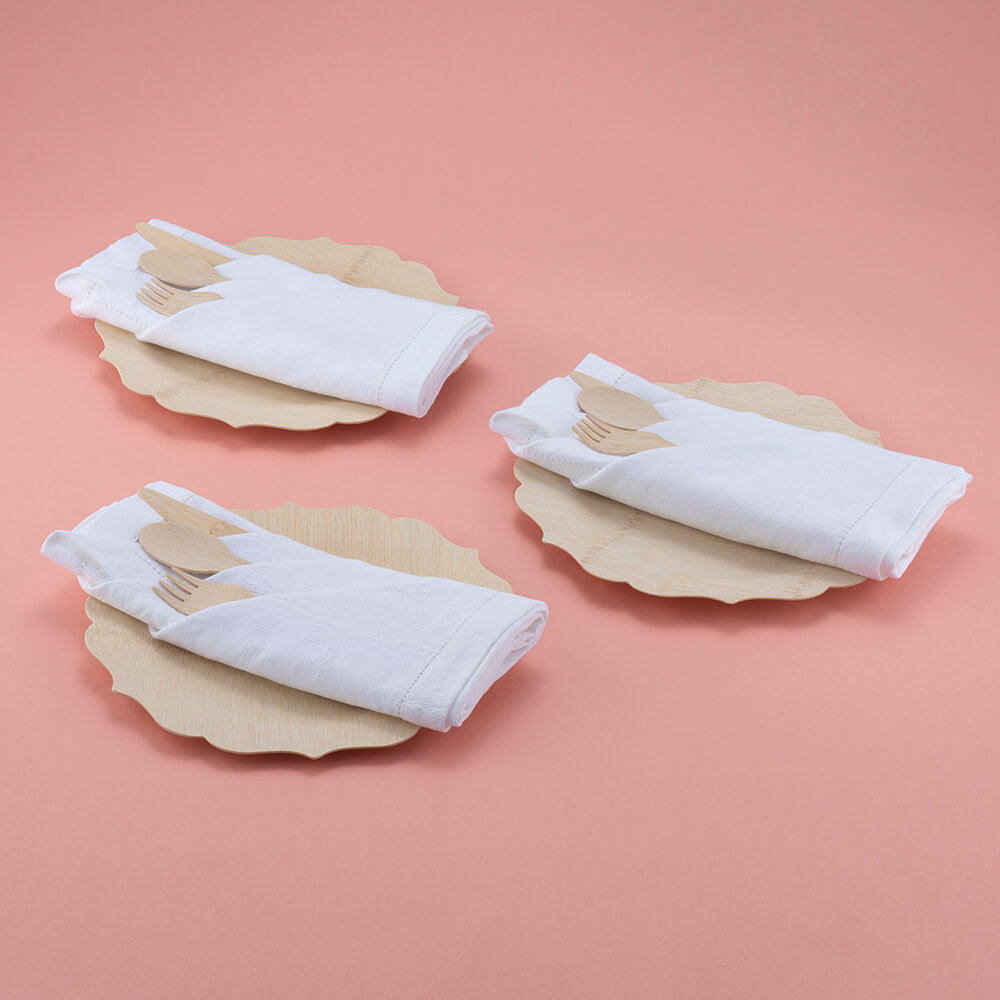 Disposable Bamboo Fancy Plates