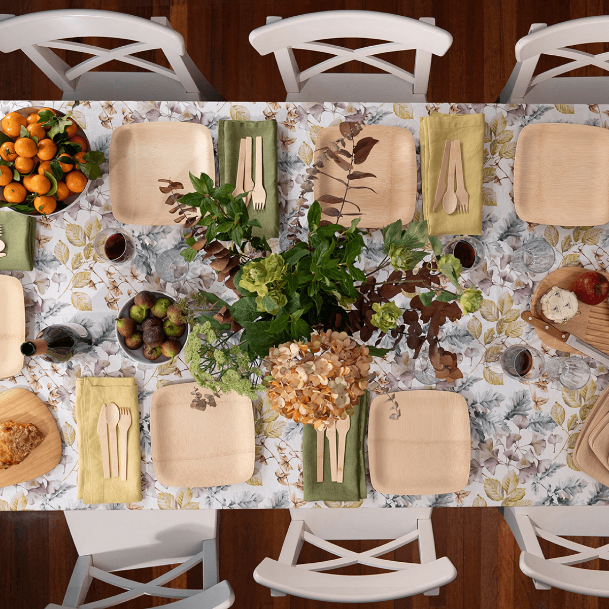 Disposable Bamboo Square Plates