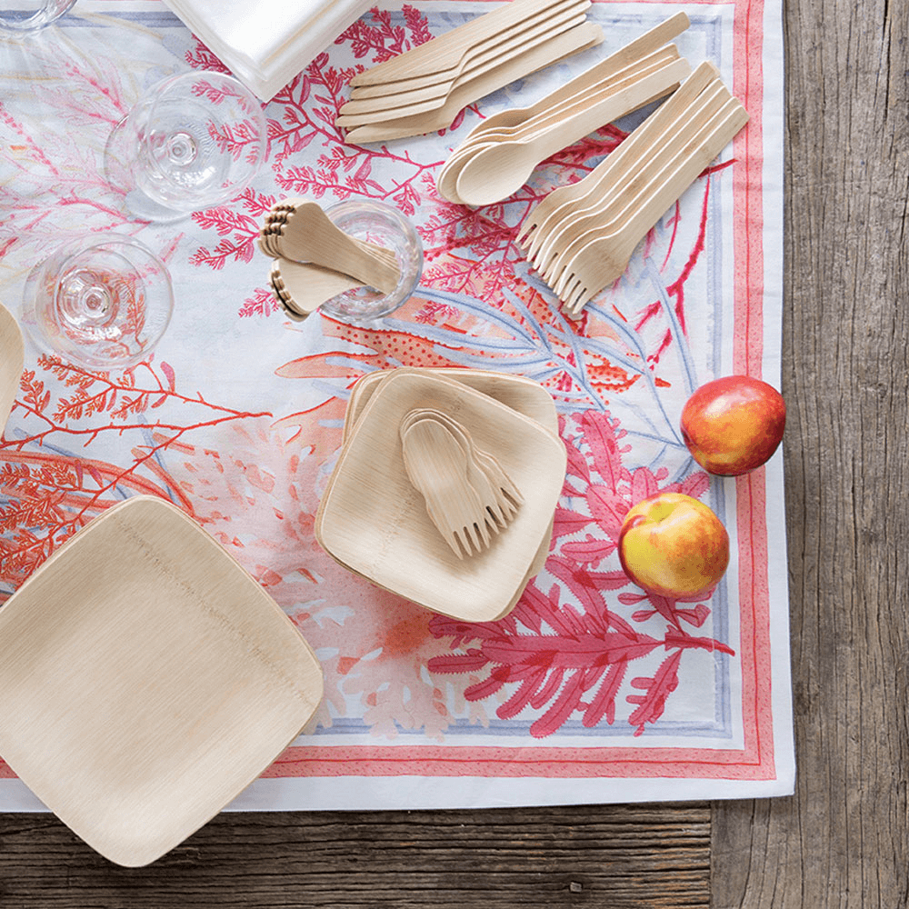 Disposable Bamboo Square Plates