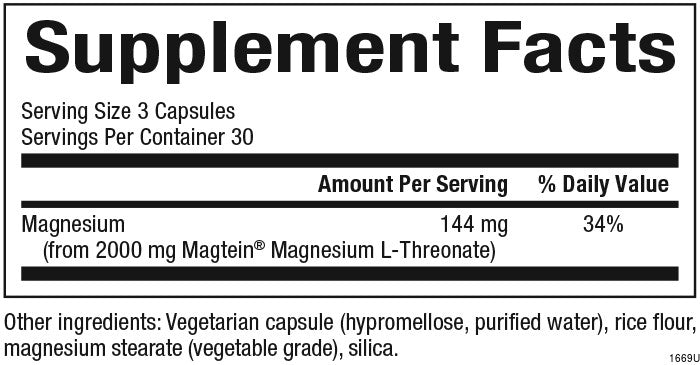 Cognitive Magnesium L-Threonate