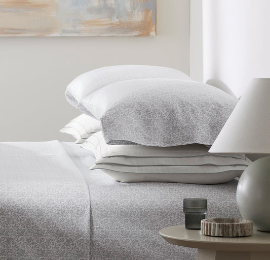 Signature Hemmed Pillowcase Set - Shore Cotton Bloom
