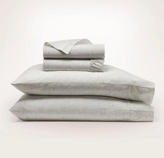 Signature Hemmed Sheet Set - Mist Climbing Vine