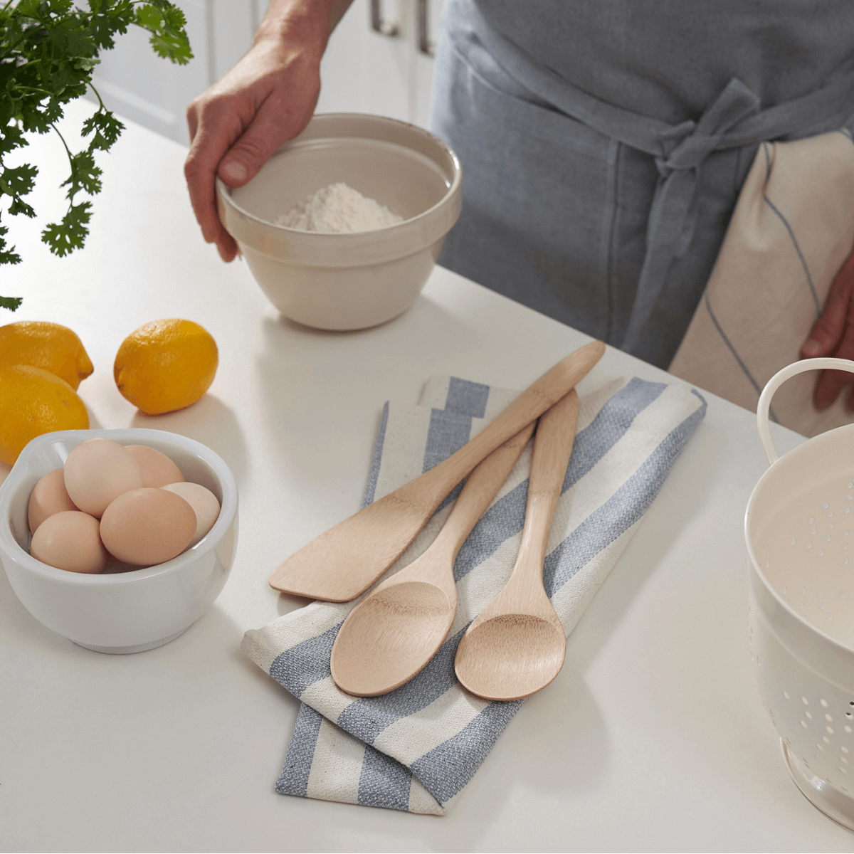 Kitchen Basics, Set of 3 Bamboo Cooking Utensils