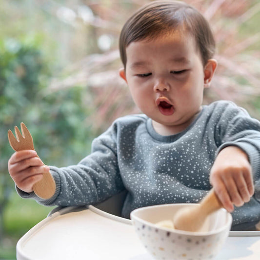 Bamboo Baby's/Toddler's Fork and Spoon Set (12M+)