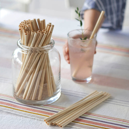 Disposable Bamboo Straws, Bulk Case