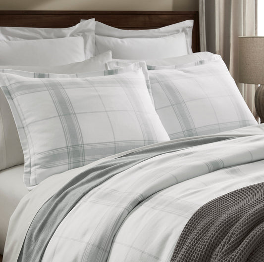 Flannel Duvet Set - Shore Classic Plaid