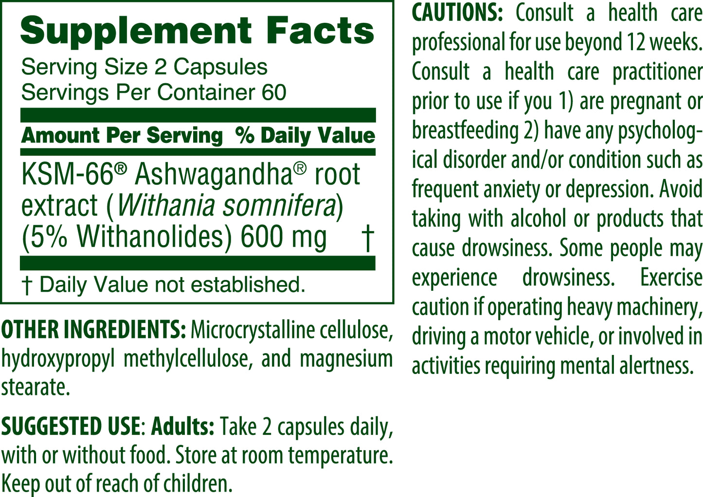 Ashwagandha KSM-66® 300 mg | Stress & Mood Support*