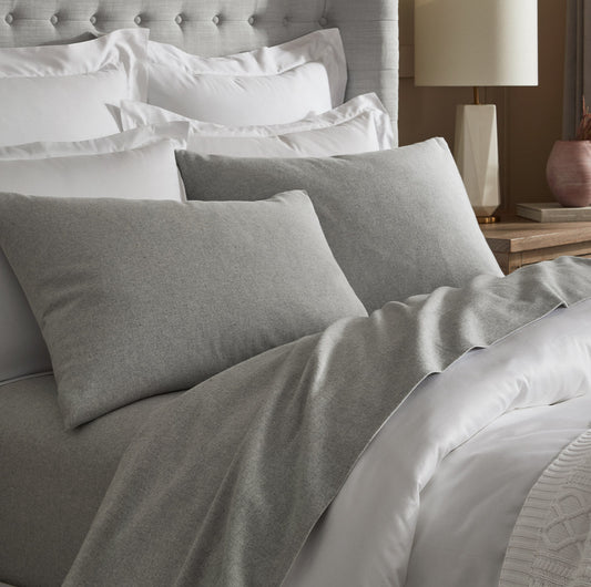 Flannel Sheet Set - Heathered Grey