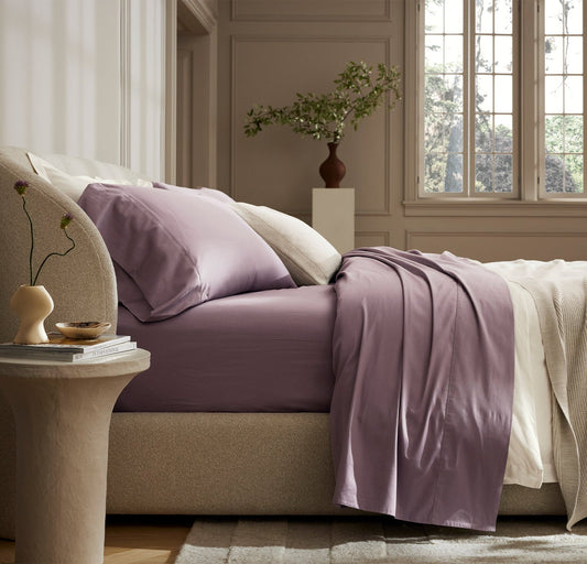Signature Hemmed Sheet Set - Plum