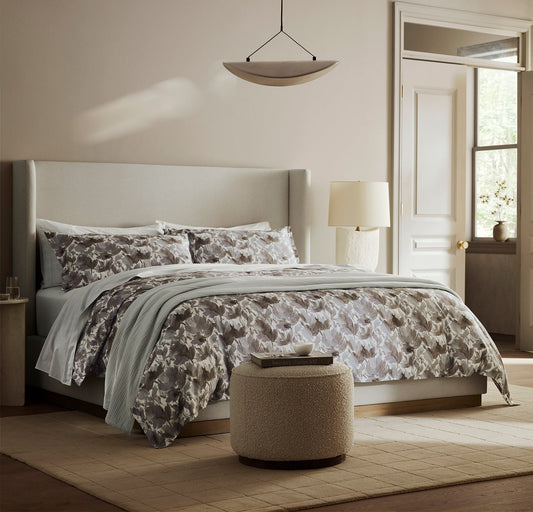 Signature Hemmed Duvet Set - Shore Dahlia