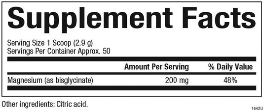 Magnesium Bisglycinate 200 mg Powder